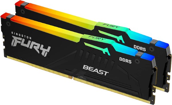 Picture of ז.לנייח Kingston Fury Beast BLACK RGB 64GB 2X32GB DDR5 6K Mhz C36