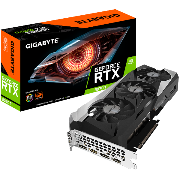 תמונה של כרטיס מסך Gigabyte RTX3070 Ti Gaming 8G PCIEX16 4.0