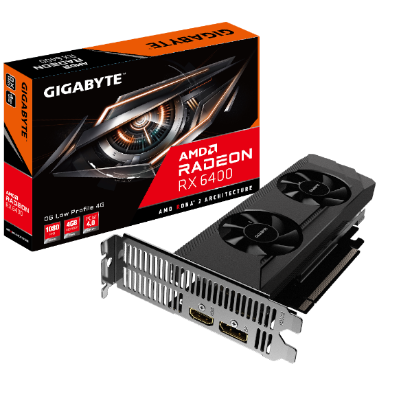 Picture of כרטיס מסך Gigabyte Radeon RX 6400 D6 LOW PROFILE 4G HDMI DP