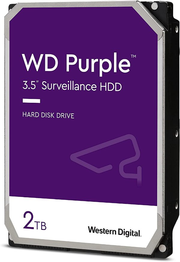 Picture of דיסק קשיח פנימי לנייח WD 2TB Purple 5400rpm 64MB 3.5 SATA III