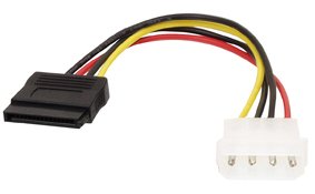 תמונה של מתאם MOLEX לSATA+כבל SATA