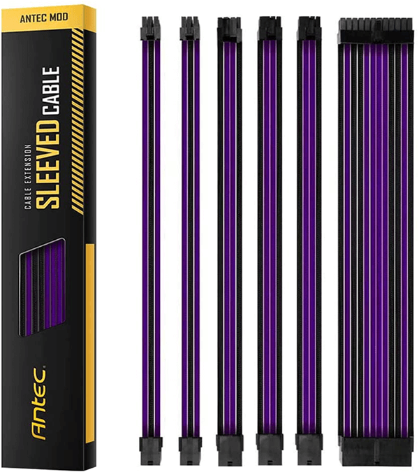 Picture of כבלים מאריכים Antec Sleeved extension Cable Kit Purple/Black