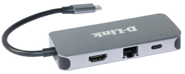 תמונה של מפצל - תחנת עגינה - D-LINK Type-C TO RJ45/HDMI/USB3.0