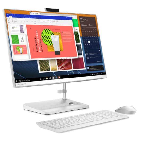 תמונה של נייח LENOVO AIO 3 i5-12450H 8GB 256Nvme gen4 23.8 FHD DOS WHITE