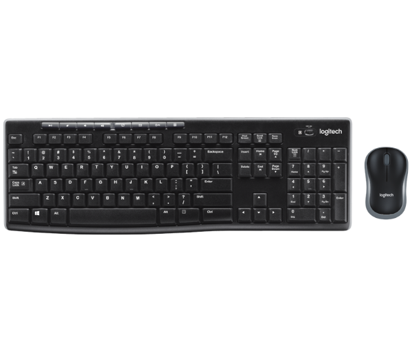 תמונה של סט מקלדת ועכבר אל חוטי Logitech Wireless Desktop MK270