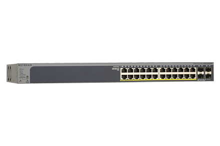תמונה של סוויץ חכם מנוהל NETGEAR GS728TPP SMART MANAGED POE 28PORT
