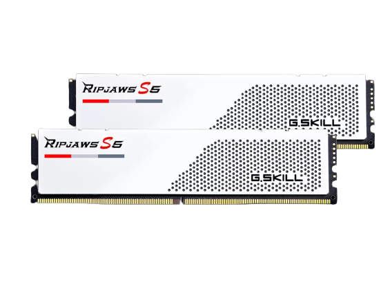 תמונה של זכרון לנייח G.Skill Ripjaws S5 DDR5 32GB 2X16 5200Mhz C36 White