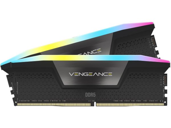 Picture of ז. לנייח CORSAIR VENGEANCE RGB 32GB 2x16GB DDR5 6000MHz C36