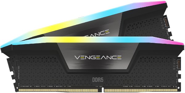 תמונה של ז. לנייח CORSAIR VENGEANCE RGB 64GB 2x32GB DDR5 6000MHz C30