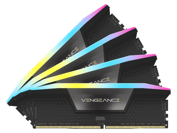 תמונה של ז. לנייח CORSAIR VENGEANCE RGB 64GB 4x16GB DDR5 6200MHz C32