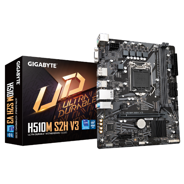 תמונה של לוח דור 11/10 Gigabyte H510M S2H V3 LGA1200 VGA DVI HDMI