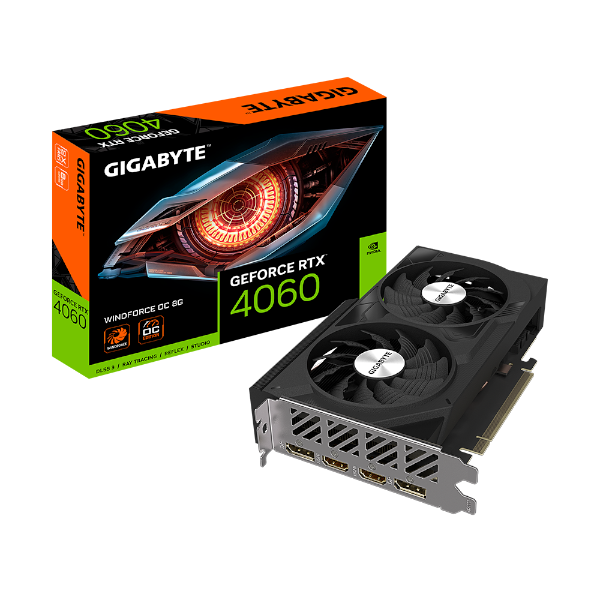 תמונה של כרטיס מסך Gigabyte RTX 4060 WINDFORCE 2 OC 8GB DP HDMI