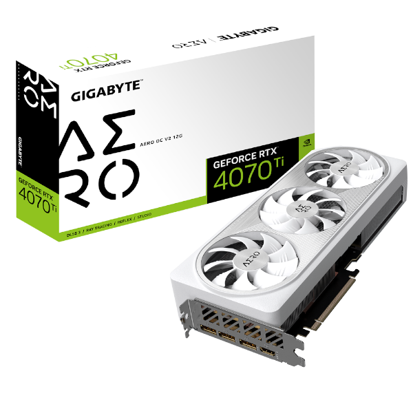 תמונה של כרטיס מסך Gigabyte RTX 4070 Ti AERO OC V2 12GB