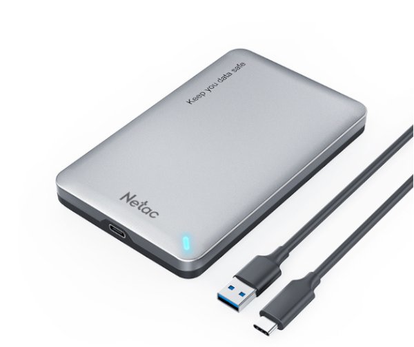 Picture of קופסא חיצונית לדיסק Netac USB Type-C/A 2.5 Inch SATA HDD Case