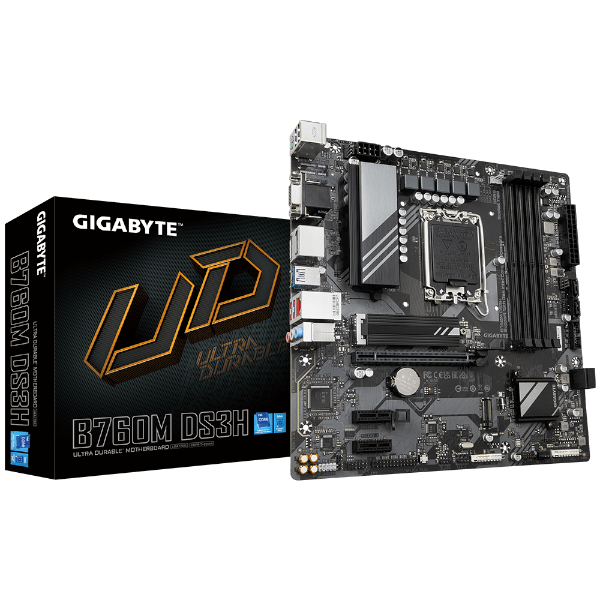 תמונה של לוח Gigabyte B760M DS3H DDR5 LGA1700 MultiviewX4 Micro-Atx