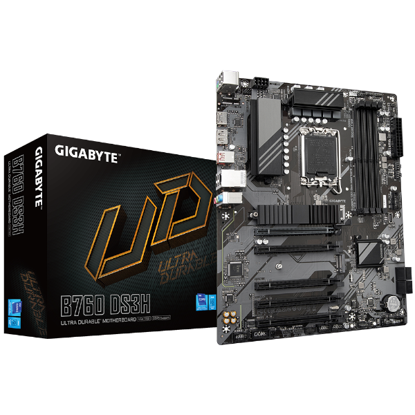 Picture of לוח אם אינטל Gigabyte B760 DS3H DDR5 ATX DP HDMI LGA1700