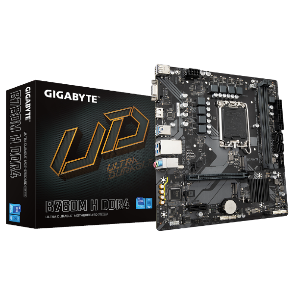 תמונה של לוח למעבדי אינטל Gigabyte B760M H DDR4 Micro Atx LGA1700