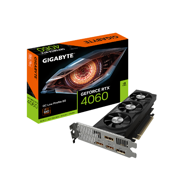 תמונה של כרטיס מסך Gigabyte RTX 4060 OC 8GB Low Profile