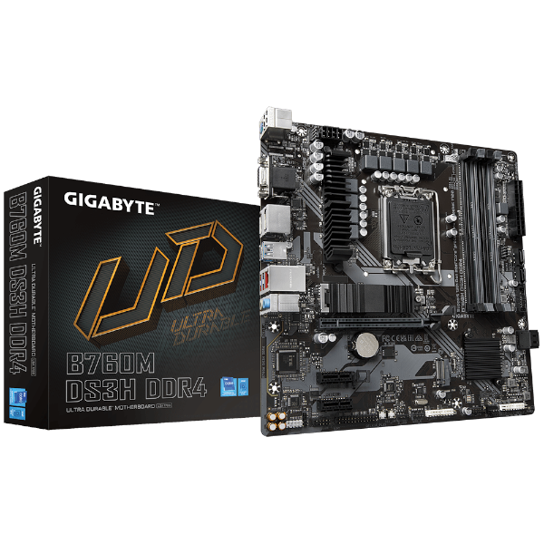 Picture of לוח Gigabyte B760M DS3H DDR4 LGA1700 MultiviewX4 Micro-Atx
