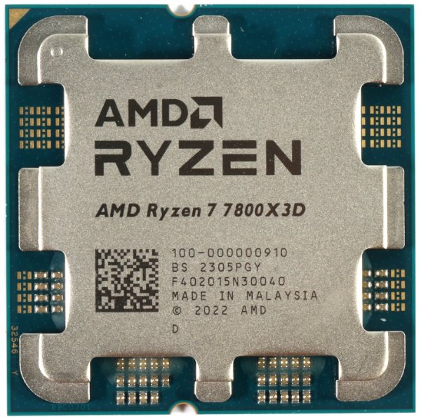 תמונה של מעבד AMD Ryzen 7 7800X3D Max 5.0 GHZ 8Crs PCIE 5.0 AM5 120W TDP