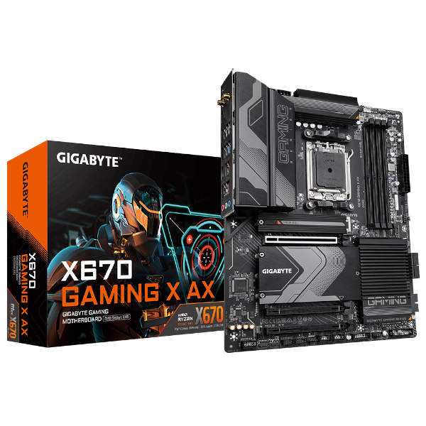 תמונה של לוח Gigabyte X670 Gaming X AX AM5 PCIE 5.0 DDR5 WIFI 6E