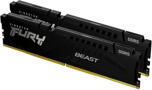 Picture of ז. לנייח Kingston FURY Beast Black 32GB 2x16GB DDR5 6000Mhz C36