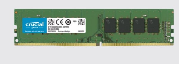 תמונה של זיכרון לנייח Crucial 8GB DDR4 3200Mhz CL22 1.2V