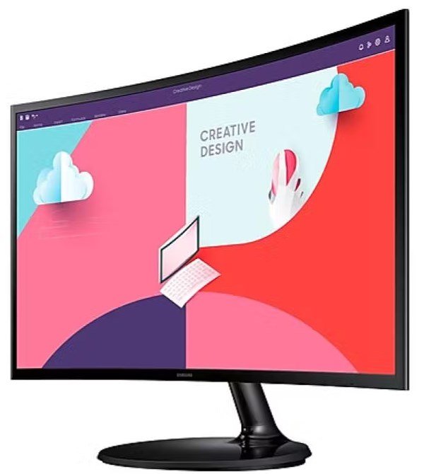 תמונה של מסך מחשב קעור SAMSUNG S27C360EAM 4ms 75Hz FreeSync FHD VGA HDMI