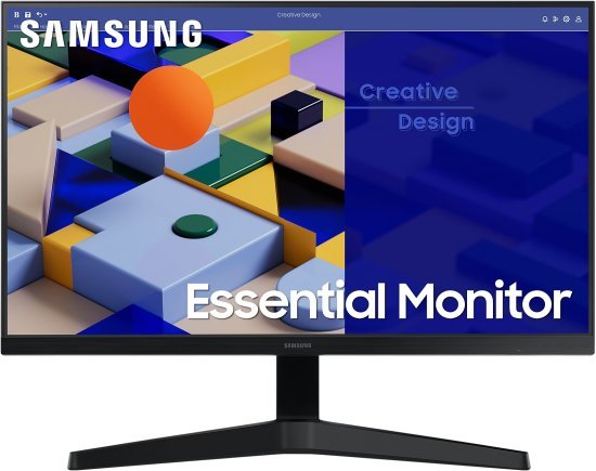 תמונה של מסך SAMSUNG Essenial S3 S31C 23.8 FHD 5Ms IPS 75Hz FreeSync VESA