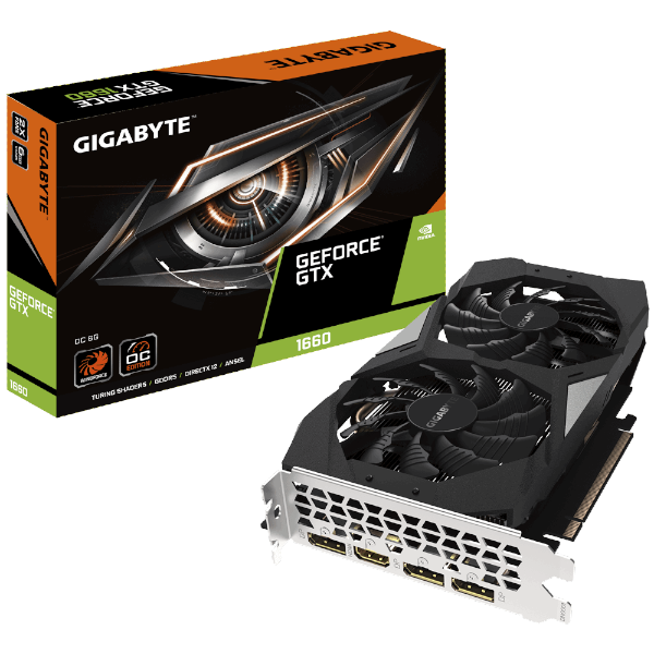תמונה של כרטיס מסך GIGABYTE GV-N1660OC-6GD GTX1660