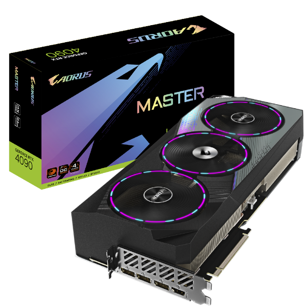 תמונה של כרטיס מסך Gigabyte Nvidia RTX 4090 AORUS MASTER 24GB PCIE4.0