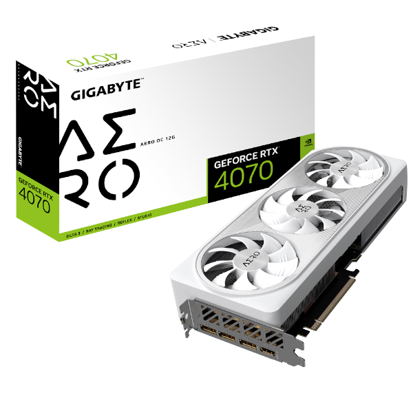 תמונה של כרטיס מסך Gigabyte 4070 AERO OC 12GB 192Bit GDDR6X