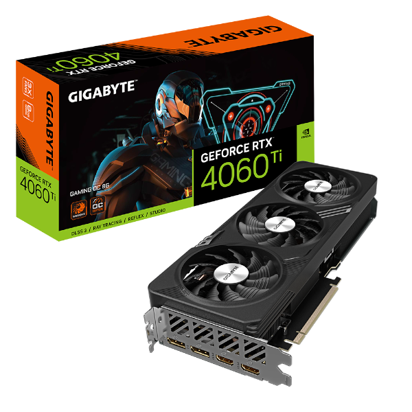 תמונה של כרטיס מסך Gigabyte 4060 Ti Gaming OC 8GB 1XHDMI 3XDP