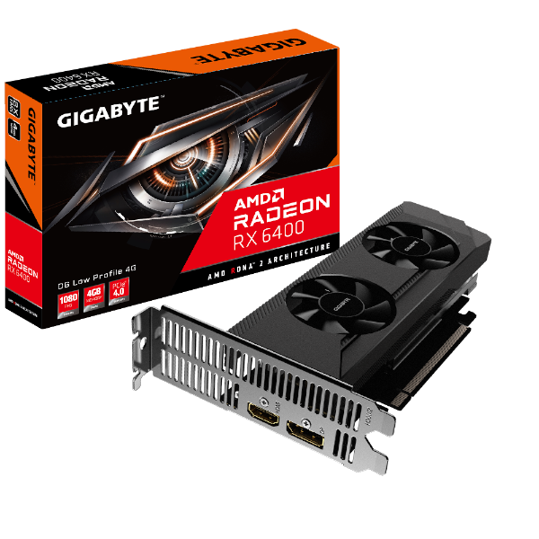 תמונה של כרטיס מסך Gigabyte Radeon RX 6400 D6 LOW PROFILE 4G HDMI DP