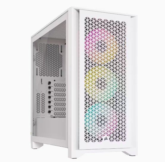 תמונה של מארז CORSAIR iCUE 4000D RGB AIRFLOW Mid Tower White