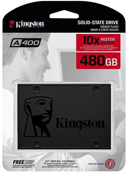 תמונה של דיסק פנימי 2.5 Kingston A400 480GB SSD 3D NAND