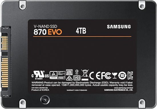 תמונה של דיסק פנימי SAMSUNG EVO 870 4TB SSD SATA III 2.5 inch