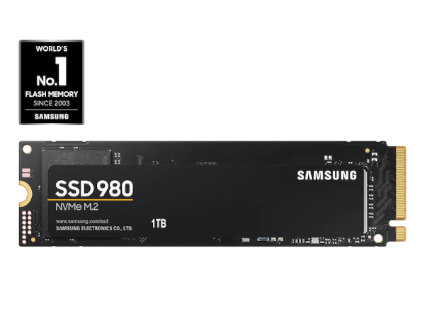 Picture of דיסק פנימי Samsung 980 1TB NVME GEN 3 PCIE 3.0X4 NVME 1.4