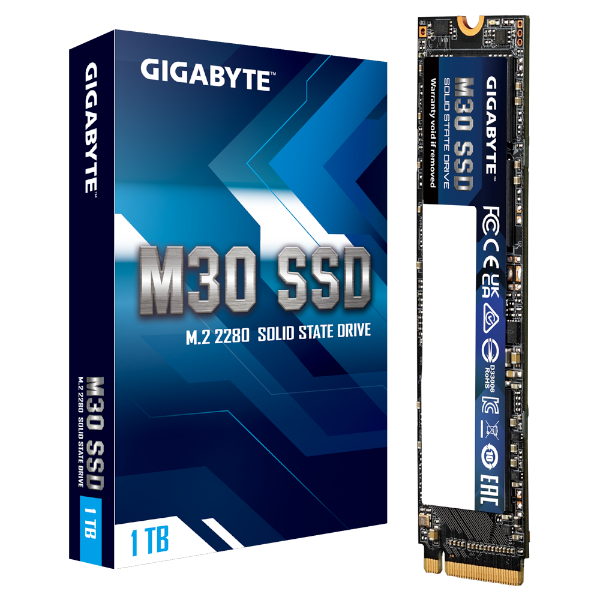 תמונה של דיסק פנימי Gigabyte M30 SSD 1TB NVME Gen3 3500MBPS/3000MBPS