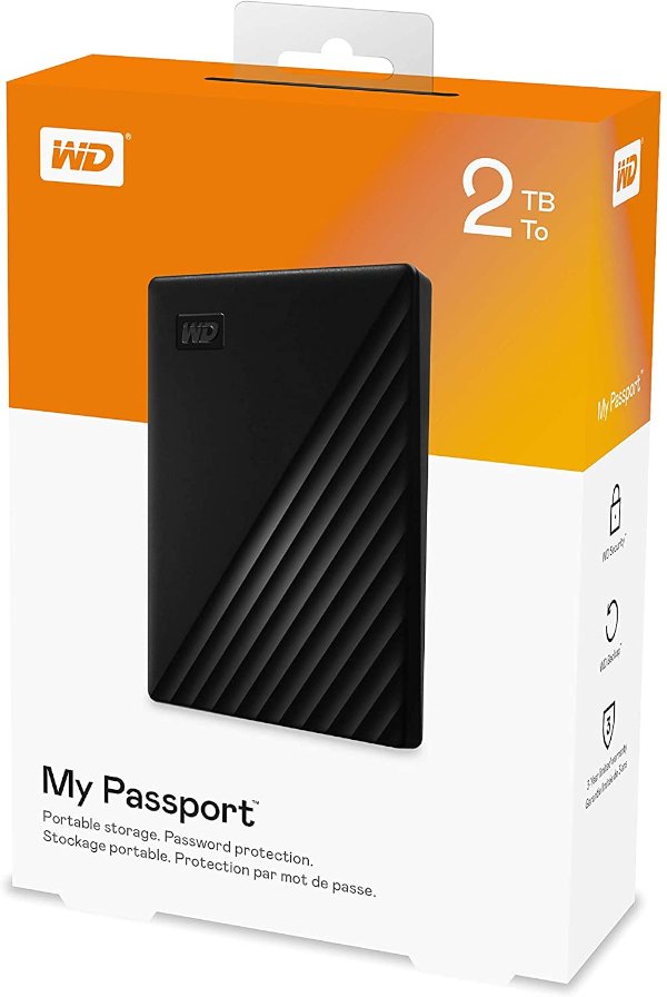 תמונה של דיסק חיצוני Western Digital My Passport 2TB 2.5 USB 3.2 GEN1