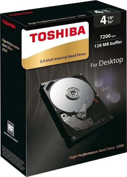 תמונה של דיסק קשיח פנימי לנייח Toshiba 4TB 7200rpm 128MB 3.5