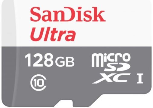 תמונה של כרטיס זיכרון ללא מתאם SanDisk Ultra MicroSDHC UHS-I C-10 128GB
